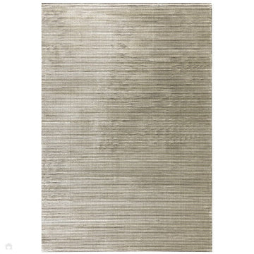 Kuza Plain Stripe Modern Abstract Distressed Shimmer Hi-Lo Textured Soft Velvety Touch High-Density Durable Easy-Care Short Pile Khaki/Black Rug-Asiatic Carpets-Rug Love - The Most Loved Rug Store